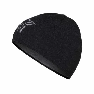 /29 light merinoUll logo Beanie