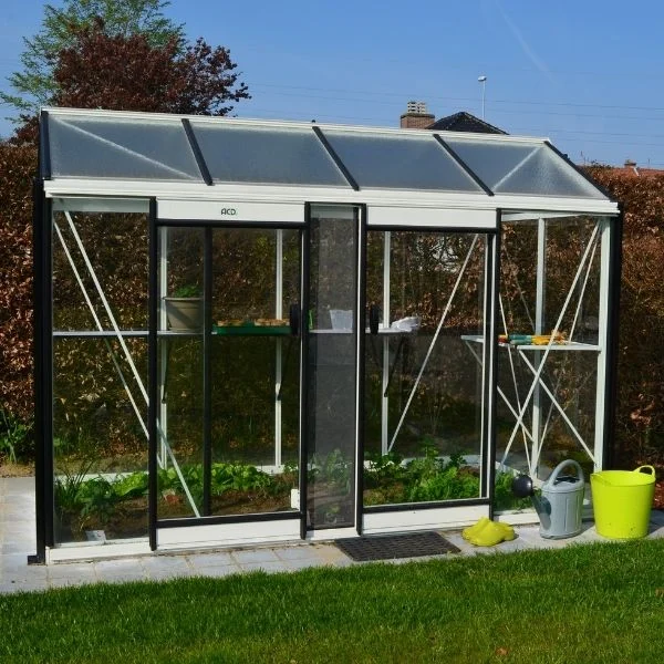 ACD Piccolo 4, Drivhus – lakkert hvit – 4,74 m²