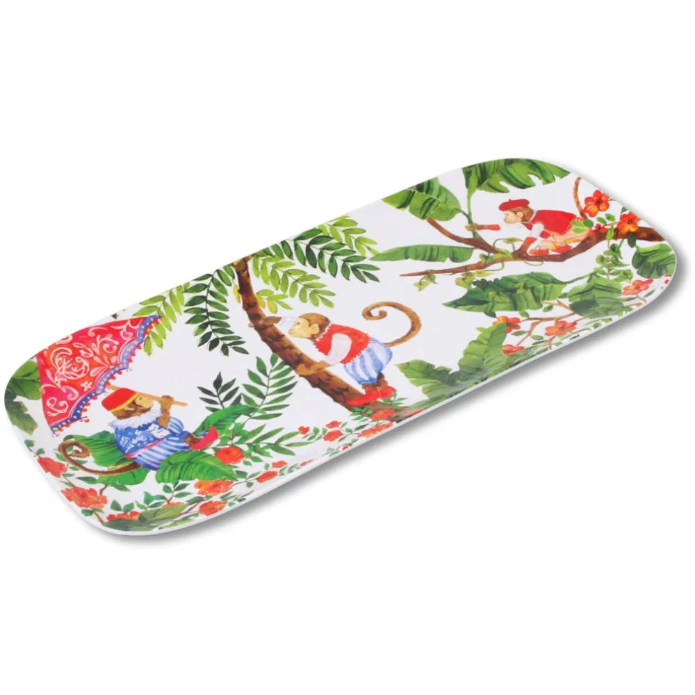 Bali rektangulær fat i melamin, 37,5 x 17cm - Bilde 2