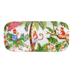 Bali rektangulær fat i melamin, 37,5 x 17cm