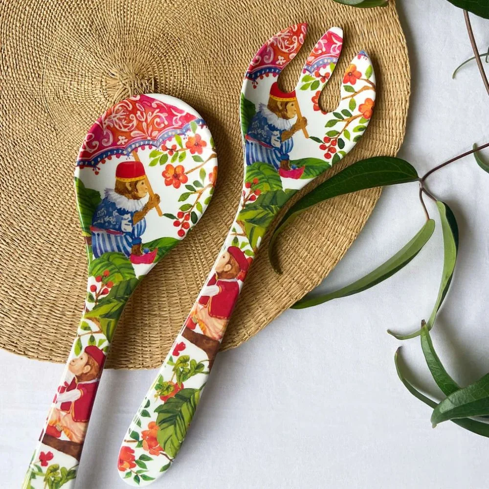 Bali salatbestikk i melamin, 33cm - Bilde 2