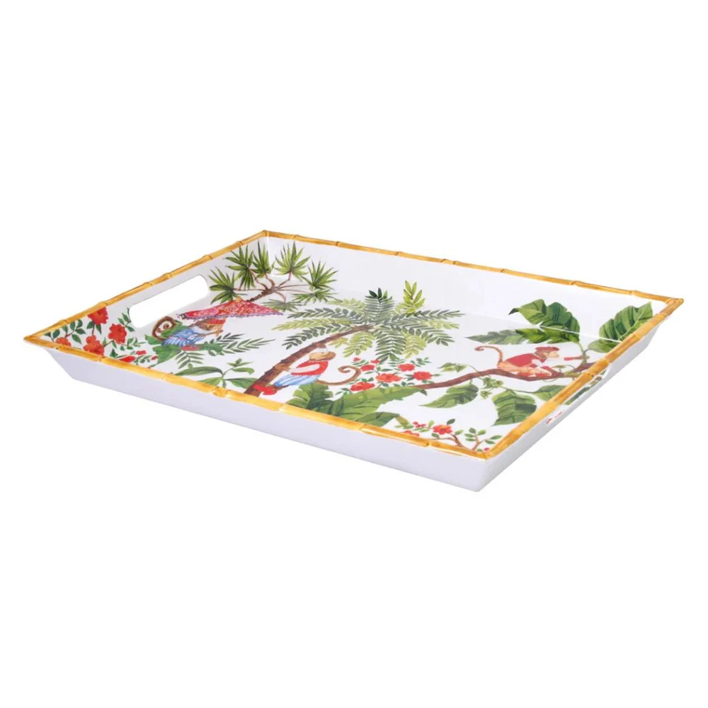 Bali serveringsbrett i melamin, 50 x 36 x 5cm - Bilde 2
