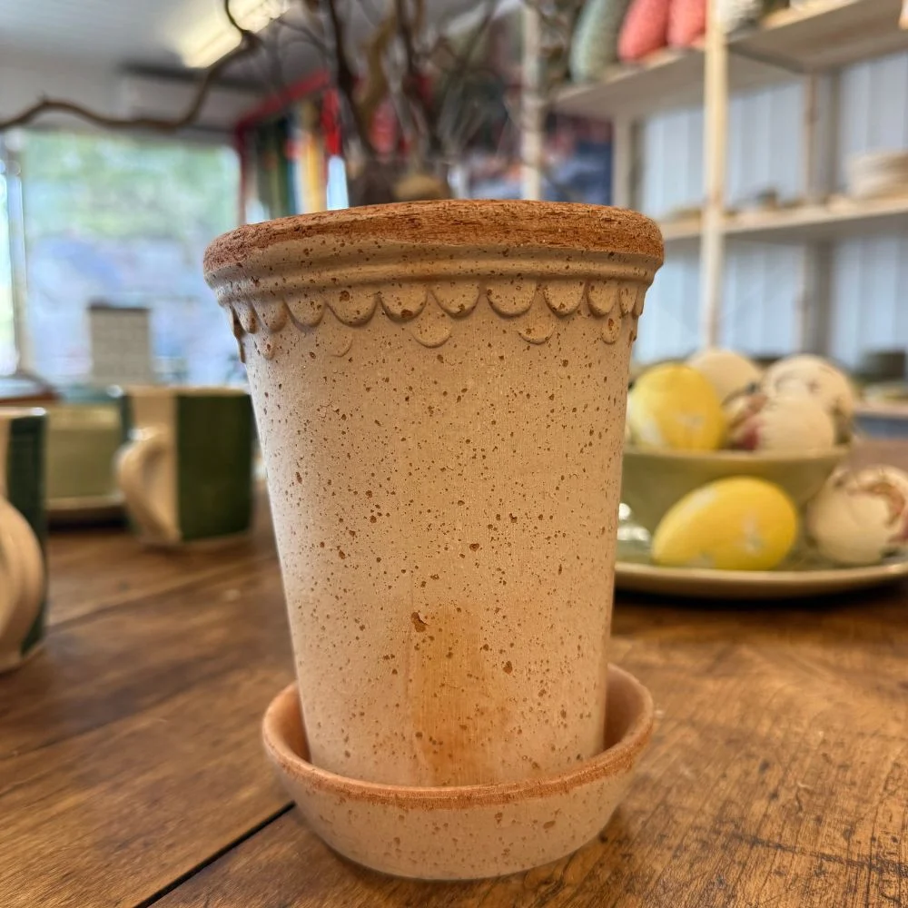 Bergs Potter – København Potte, Rosa – Ø10cm med skål