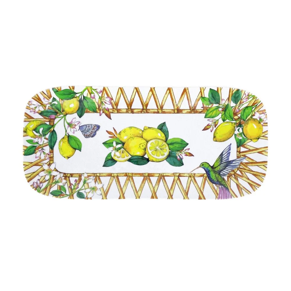 Capri rektangulær fat i melamin, 37,5 x 17cm