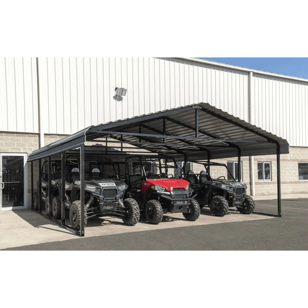 Carport Arrow 6,1 x 6,1m – mørkegrå