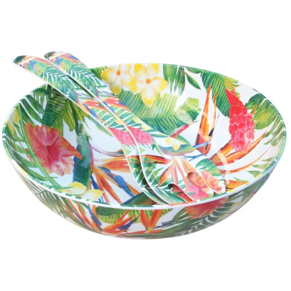Exotic flowers salatbolle i melamin, Ø 31cm - Bilde 2