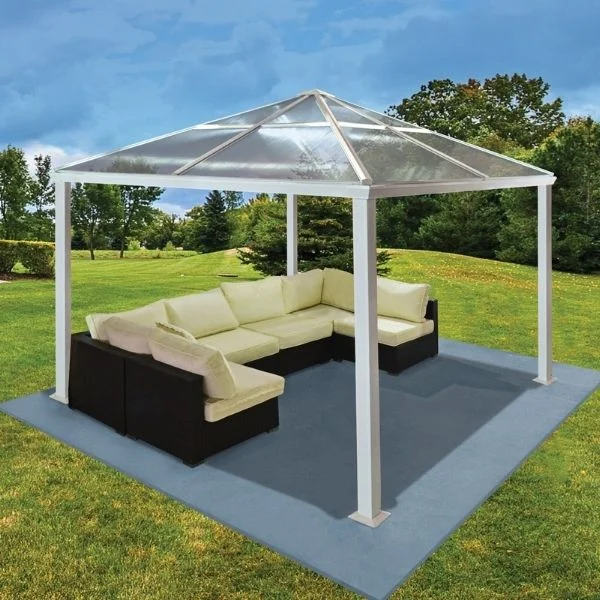 Lyon Premium paviljong hvit 3x3m