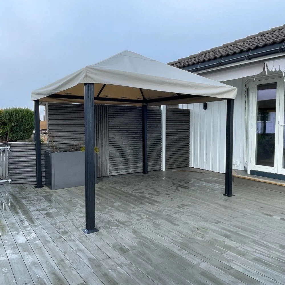 Milano paviljong 3x3m – Uten veggsett