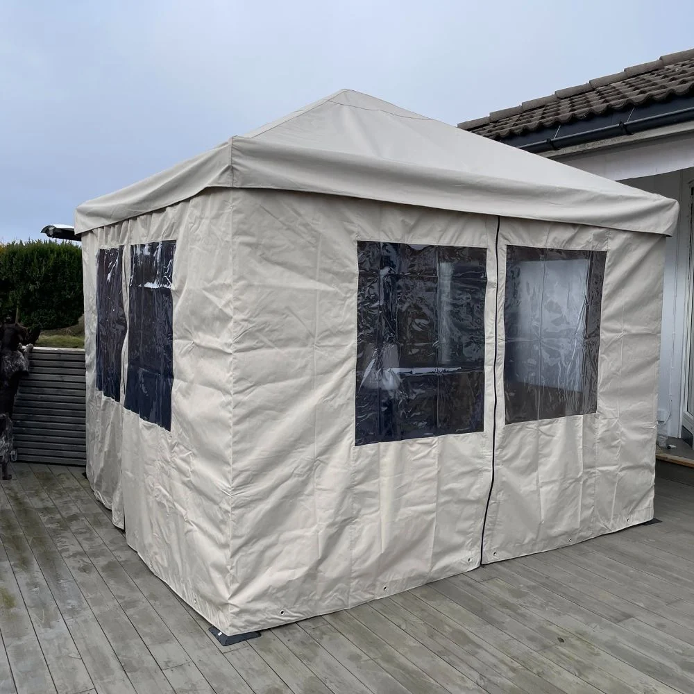 Milano veggsett 3x4m – 4 stk i Polyester