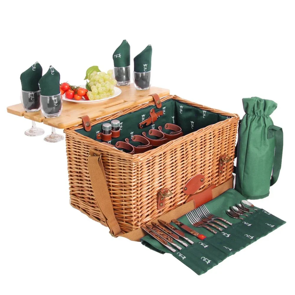 Saint Honoré piknikkurv, grønn – 4 personer - Bilde 2