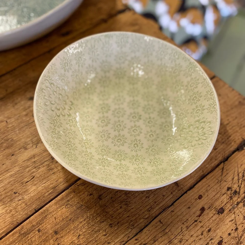 Wonki Ware dyp tallerken, spearmint
