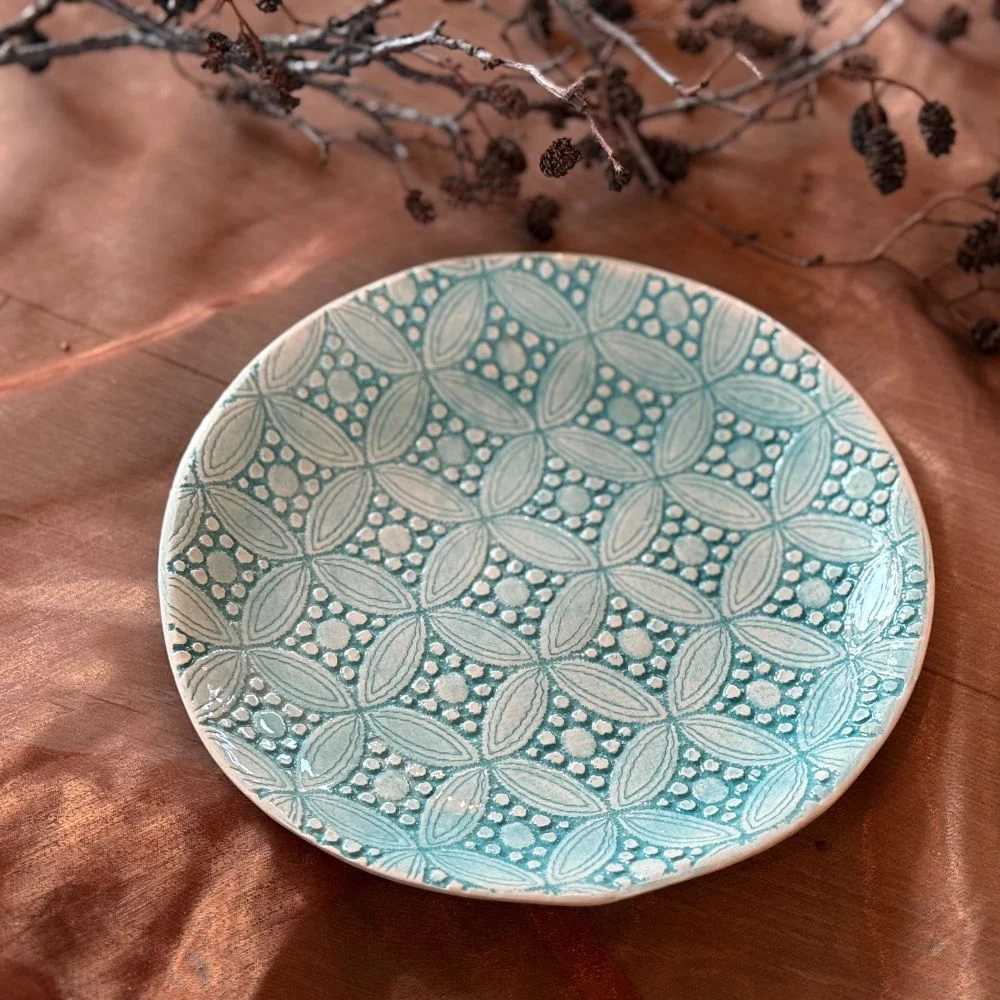 Wonki Ware frokosttallerken, turkis