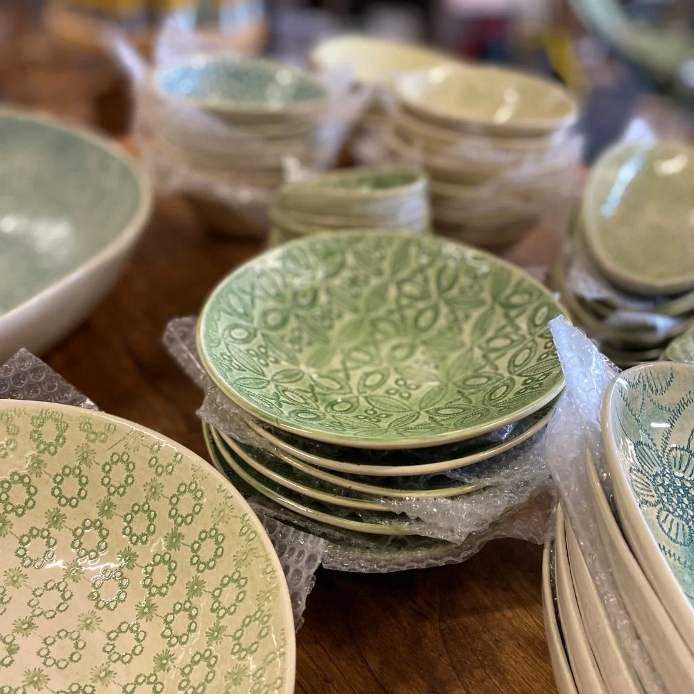 Wonki Ware Salsa skål, mørkegrønn
