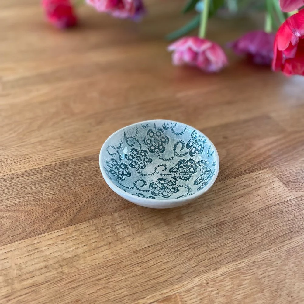Wonki Ware saltskål, marineblå